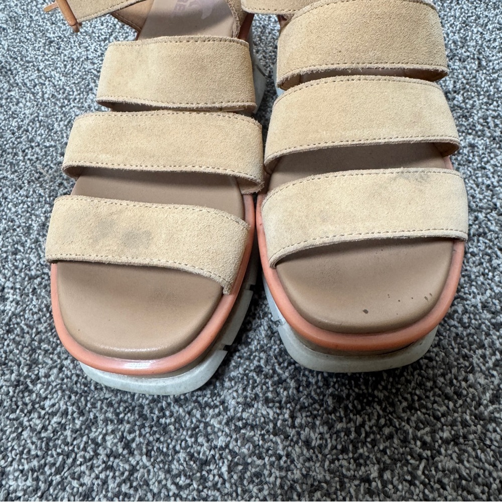 Sorel Joanie III Ankle Strap Wedge Sandals Woman’s 9 Casual Comfortable - Picture 3 of 11